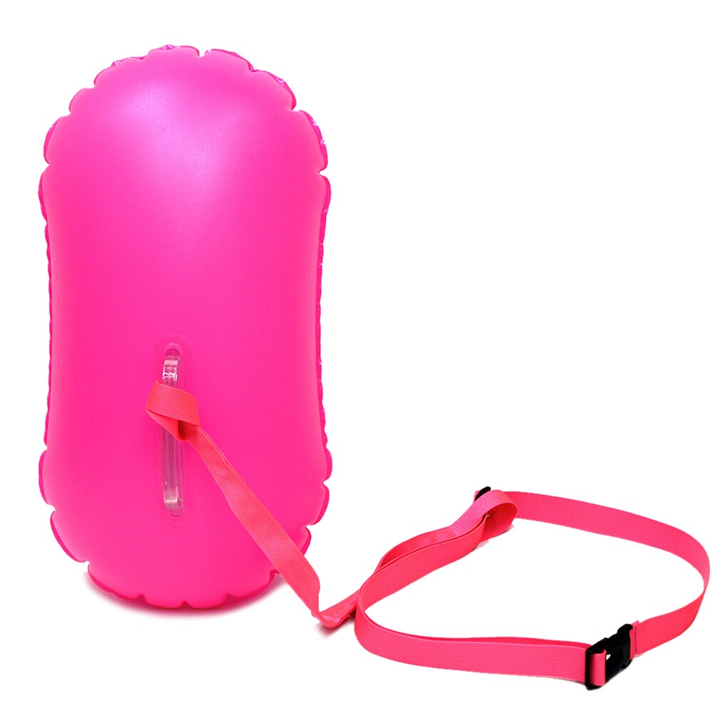 Pva Opgeblazen Draagbare Veiligheid Levensreddende Zwemmen Boei Met Taille Riem Outdoor Water Sport Opvallend Kleur Zwemmen Zak: Hot Pink