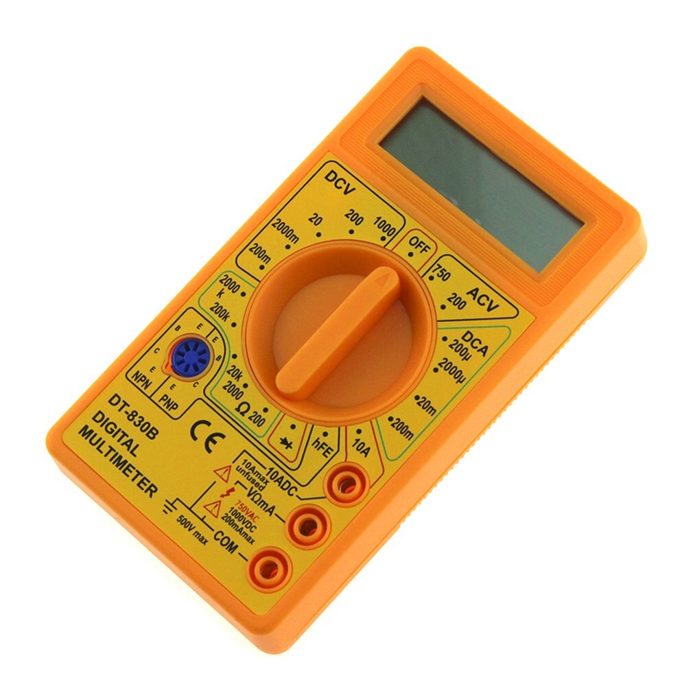 Universal DT-830B Mini Pocket Digital Multimeter 1999 Counts AC/DC Volt Amp Ohm Diode hFE Tester Ammeter Voltmeter Ohmmeter