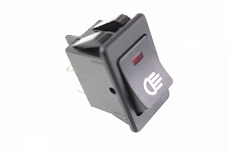 KCD4 Rocker Switch ON-OFF 2 Position 4 Pins LED 12V 35A automobile refitting fog lamp switch with light Rocker switch: Red