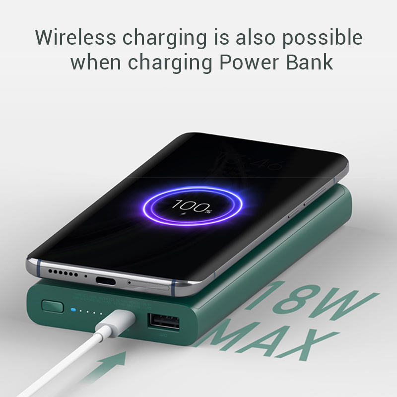 Xiaomi – batterie externe sans fil ZMI WPB01, 10000mAh, 10W Max, charge sans fil, 22.5W, USB C, sortie USB A Max