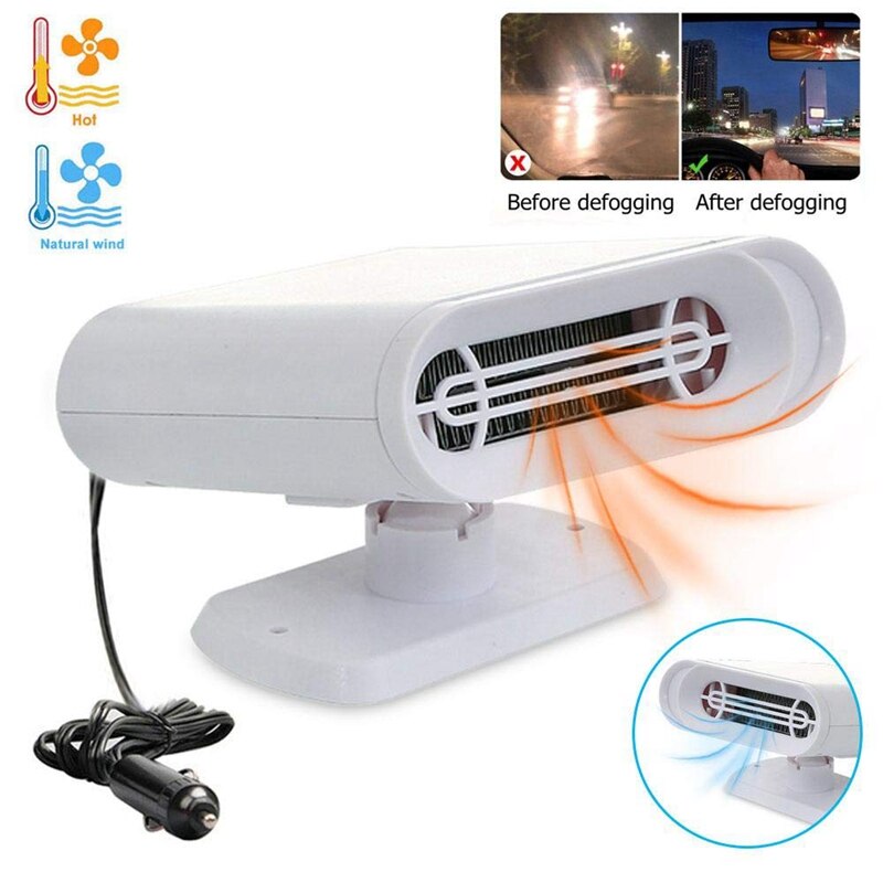 Portable Car Heater Defroster, 12V 150W Windshield Defogger, Three-In-One Heating and Cooling Function Windshield Heater Defrost