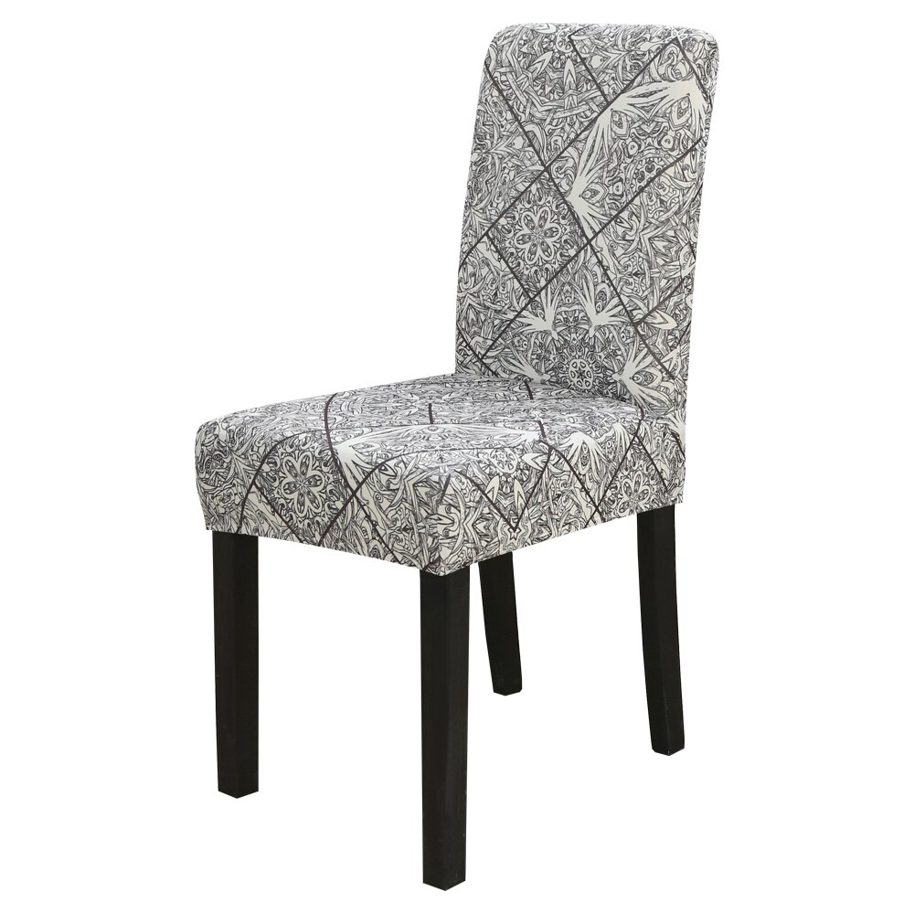 Elastische stoelhoes van spandex, woonkamer, eetkamerstoel, stretch, moderne bloemenprint, keuken, restaurant, hotel, hoes: 19-1pc