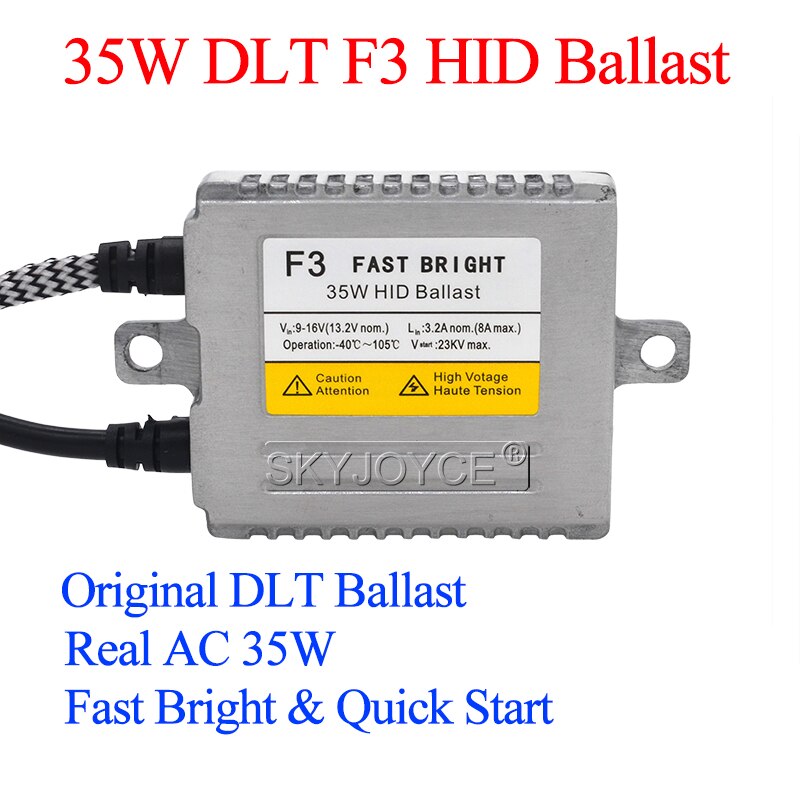SKYJOYCE AC 12V Slim HID Ballast Xenon 35W 55W 70W DLT F3 F5 F7 Fast Bright Electronic Digital Reactor For Car Light Xenon Kit
