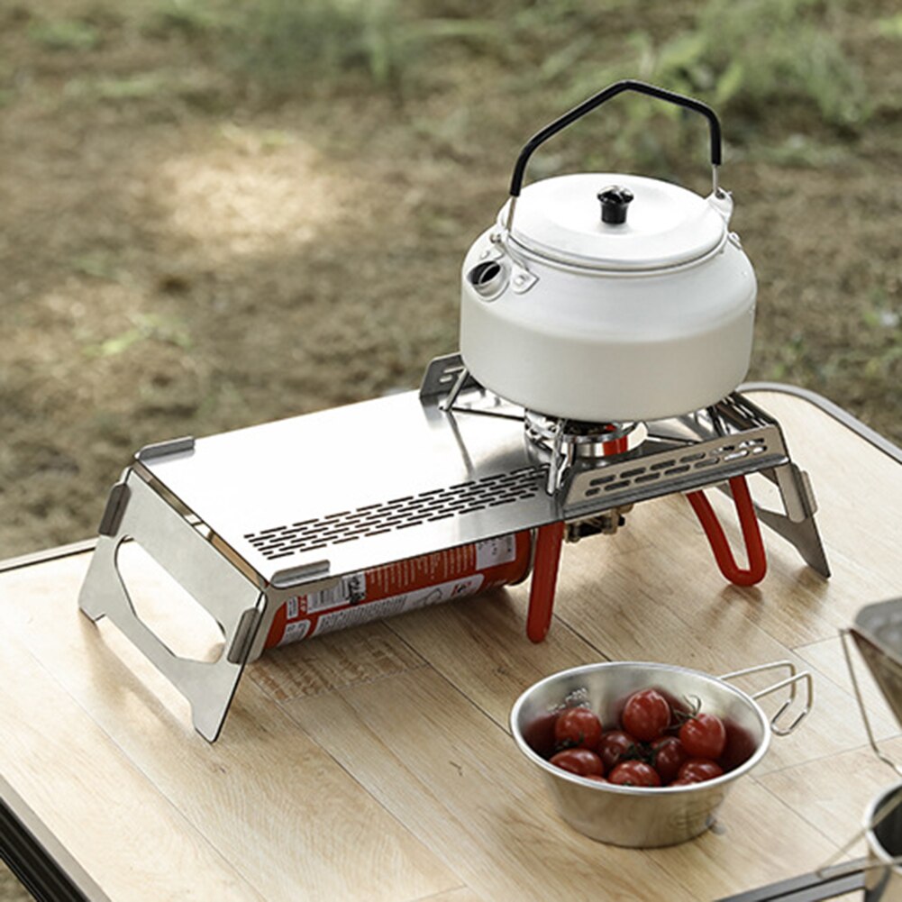 Réchaud à gaz butane pliable de camping portable STARCAMP 3800W pour randonnée e