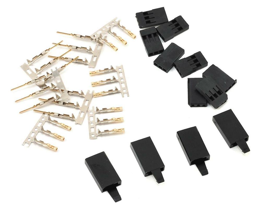 Connecteur de récepteur Servo Jr Futaba, 5/10 paires de connecteurs avec serrure et bornes en plaqué or pour batterie RC: 5  Futaba lock