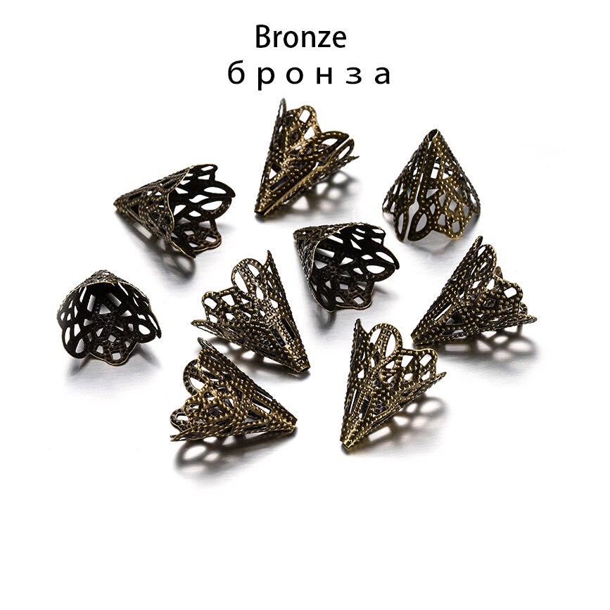 30 pçs 20x17mm liga contas boné antigo encantos forma de flor pingente para fazer jóias encontrando diy brinco colar suprimentos: Bronze