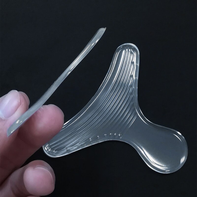 1 paar onzichtbare siliconen stickers voor hiel, transparante schoeninlegzolen, zelfklevende voetverzorging