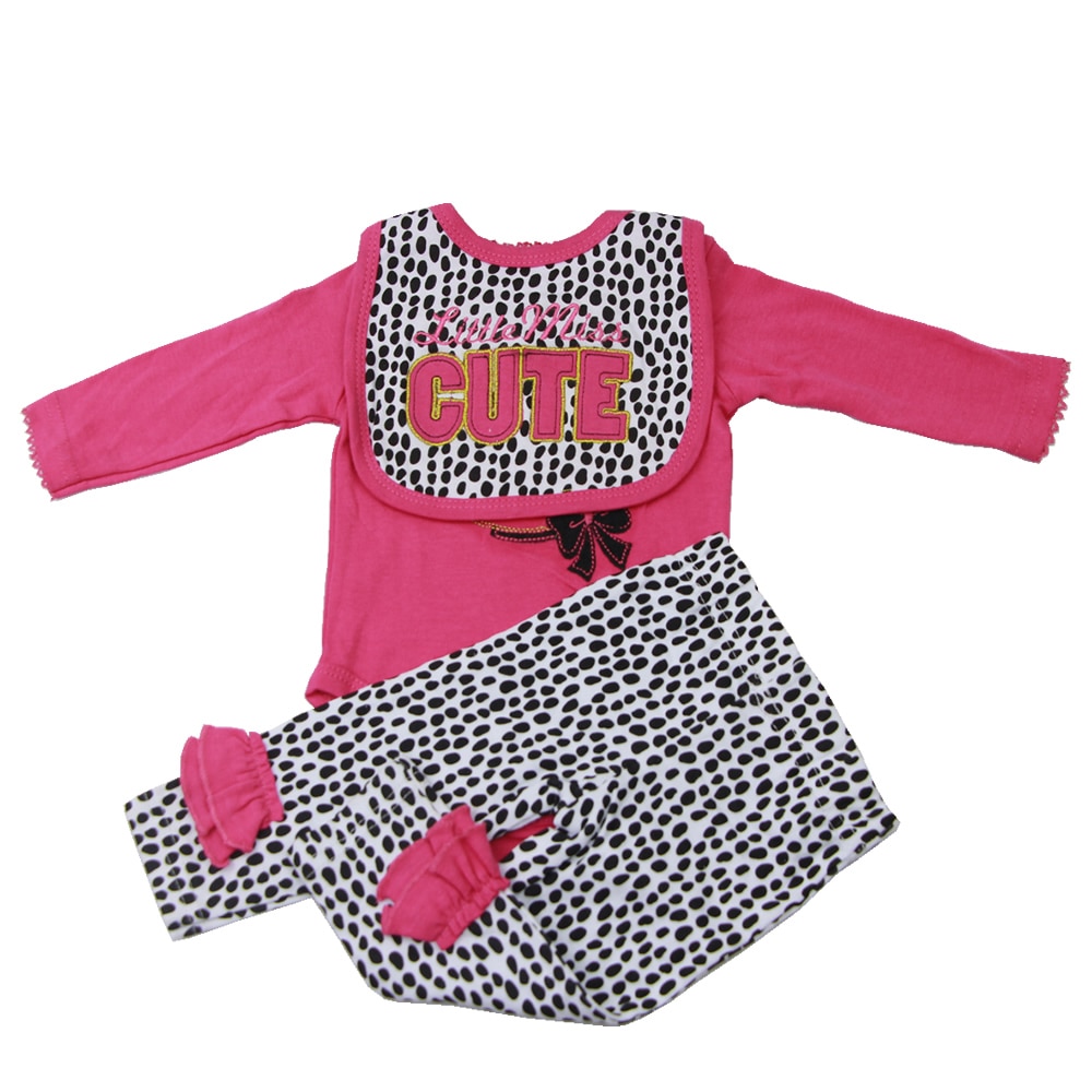 Keiumi babykläder för 22-23 tum baby pojke och flicka reborn dockor tvillingar 55-57 cm docka tillbehör babykläder haklapp skjorta byxor