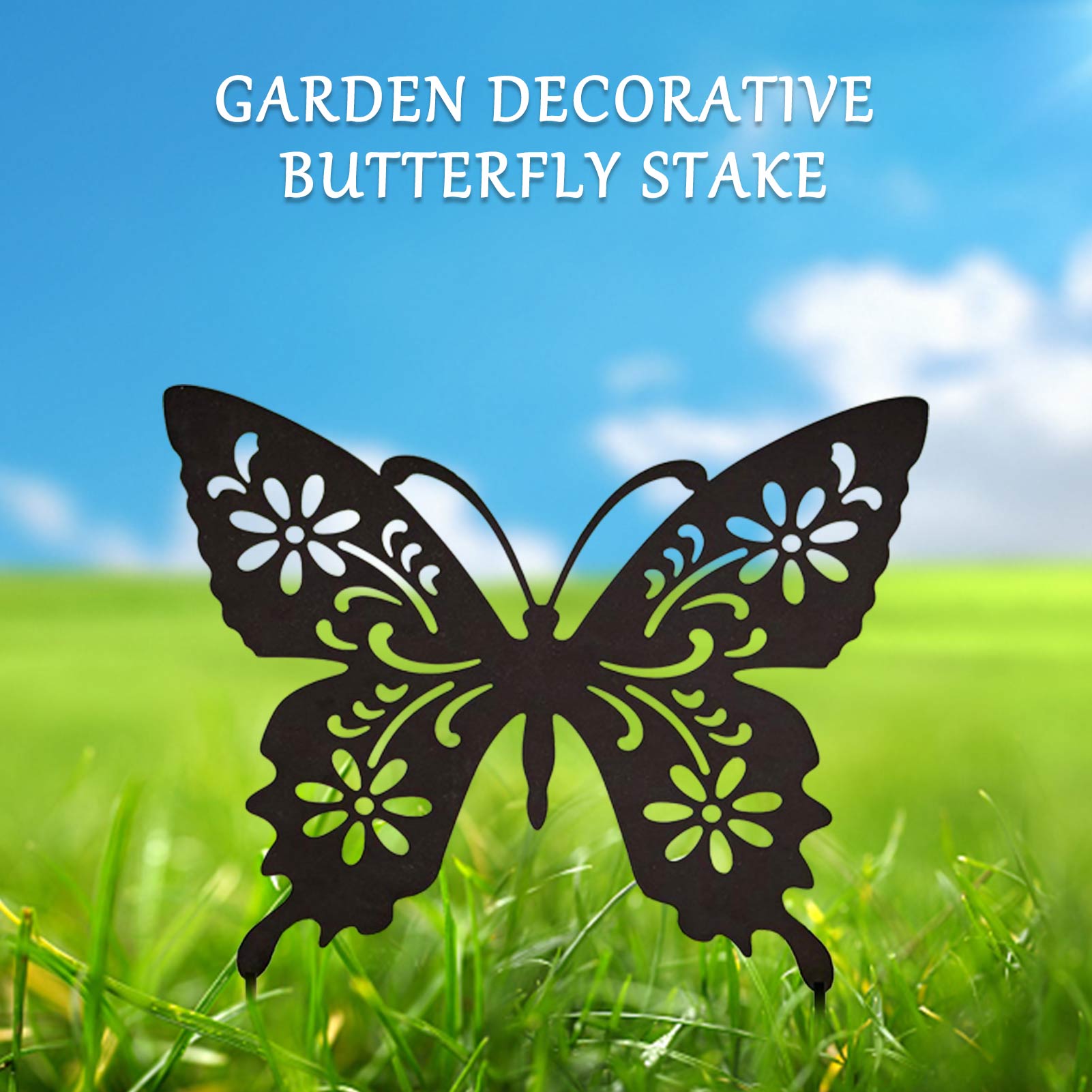 Acryl Simulatie Vlinder Voor Pasen Tuinieren Ornamenten Yard Art Outdoor Tuin Achtertuin Decoratie Gazon Stakes
