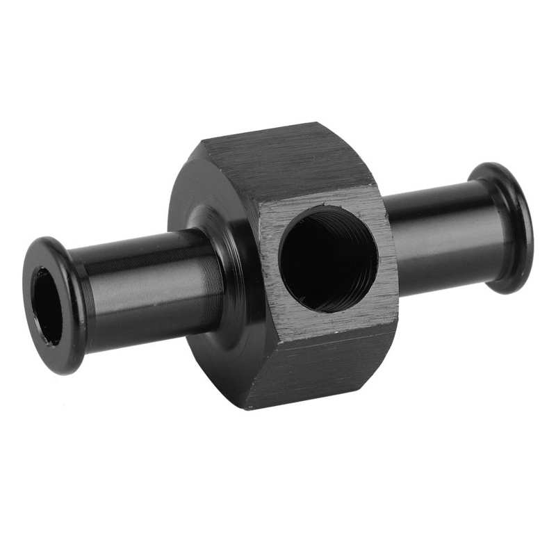 Brandstof Nitrous Manometer Adapter Aluminium Universal 3/8in Slang 1/8in Npt Poort: Black