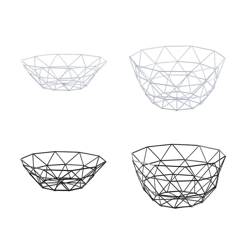 Nordisk fruktfat husholdning europeisk stil gryte enkel avløpskurv snack moderne jern frukt tørket  f9 o 7 smidd frukt  e4 e 1