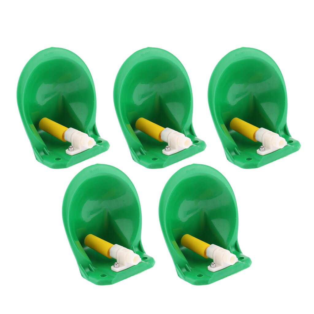 5 Pieces Plastic Automatic Waterer for Horses, Cows, Goats and Other Live Stock Suits for 20mm Pipe