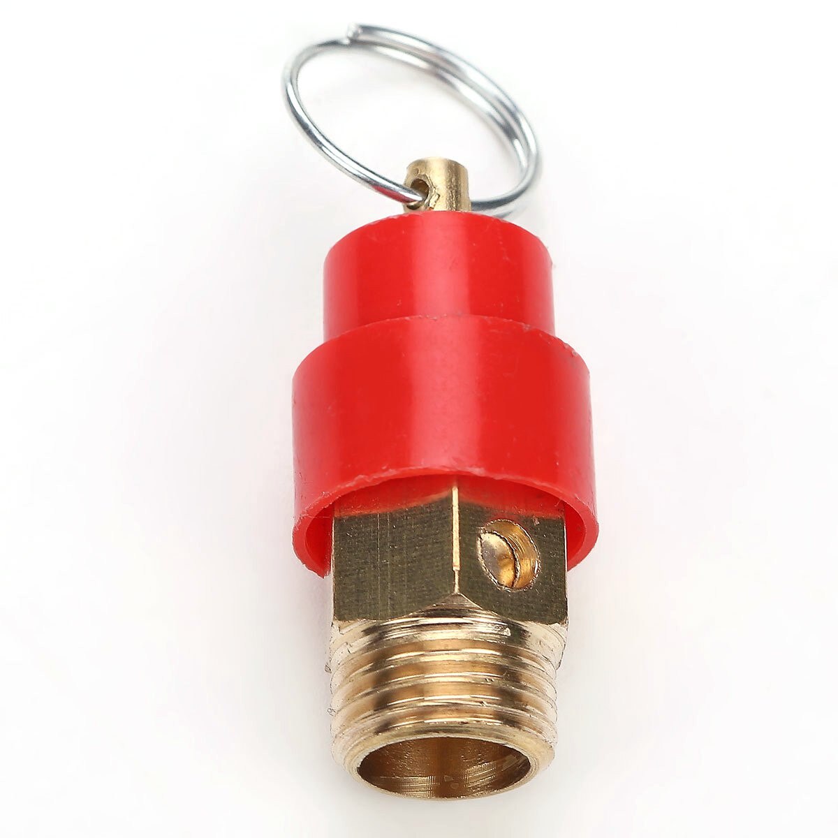 1pc Brass Safety Relief Valve 1/4'' BSP 120PSI Pressure Release Regulator 9mm Diameter For Air Compressor