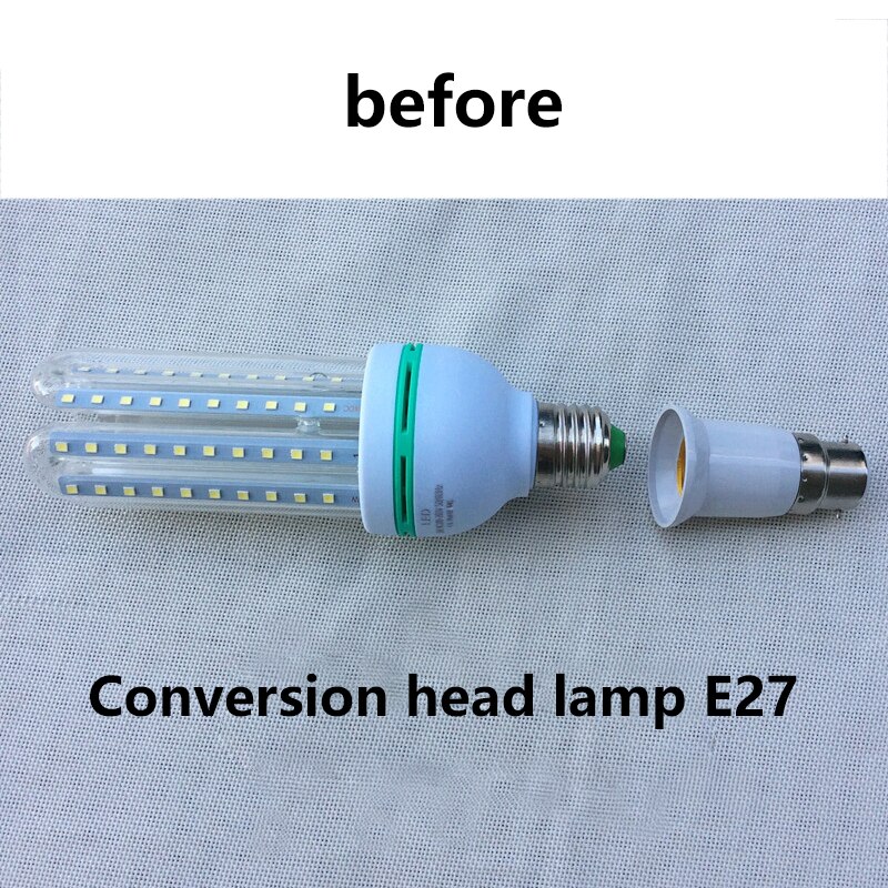 Gran Promortion B22 a E27 Base de lámpara de luz LED Bombilla de fuego titular enchufe adaptador conversor Universal luz convertidor lámpara