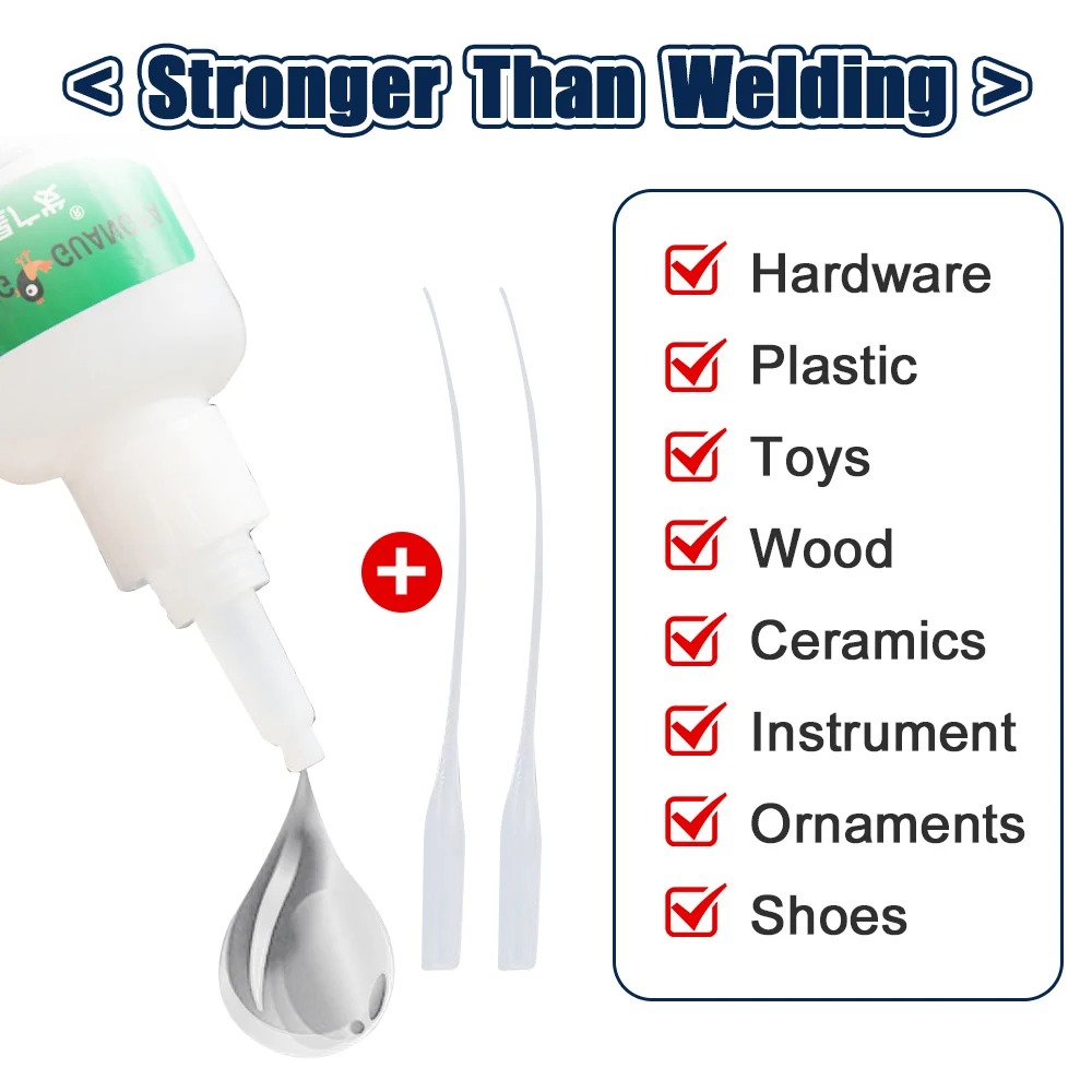 2/20/50gWelding High Strength Oily Glue Universal Super Adhesive Glue Strong Glue Plastic Wood Ceramics Metal Soldering Agent