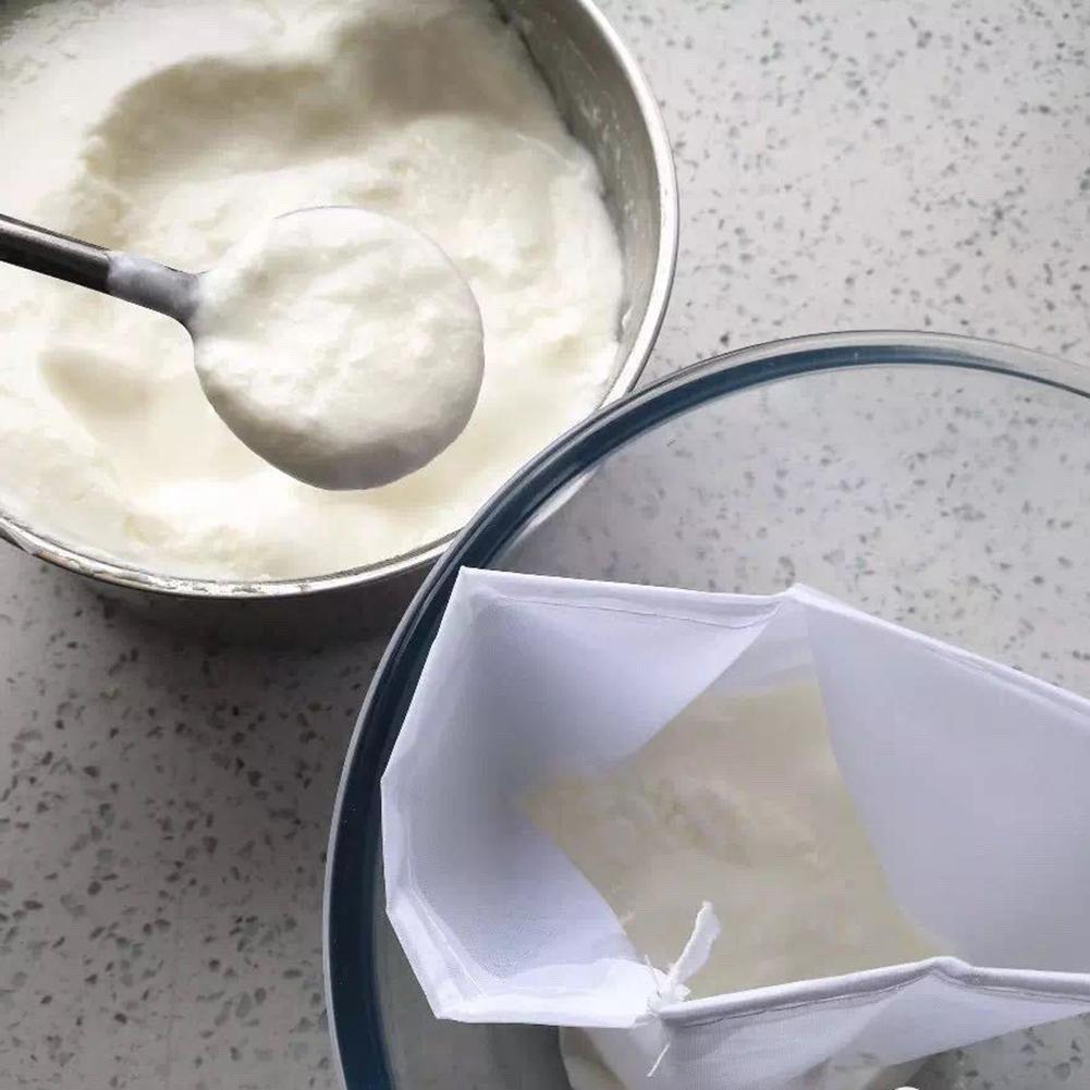 Nut Milk Coffee Filter Bag Reusable Almond Milk Filter Bag Thick Food Strainer Mesh Bag For Cold Brew Coffee Filtering
