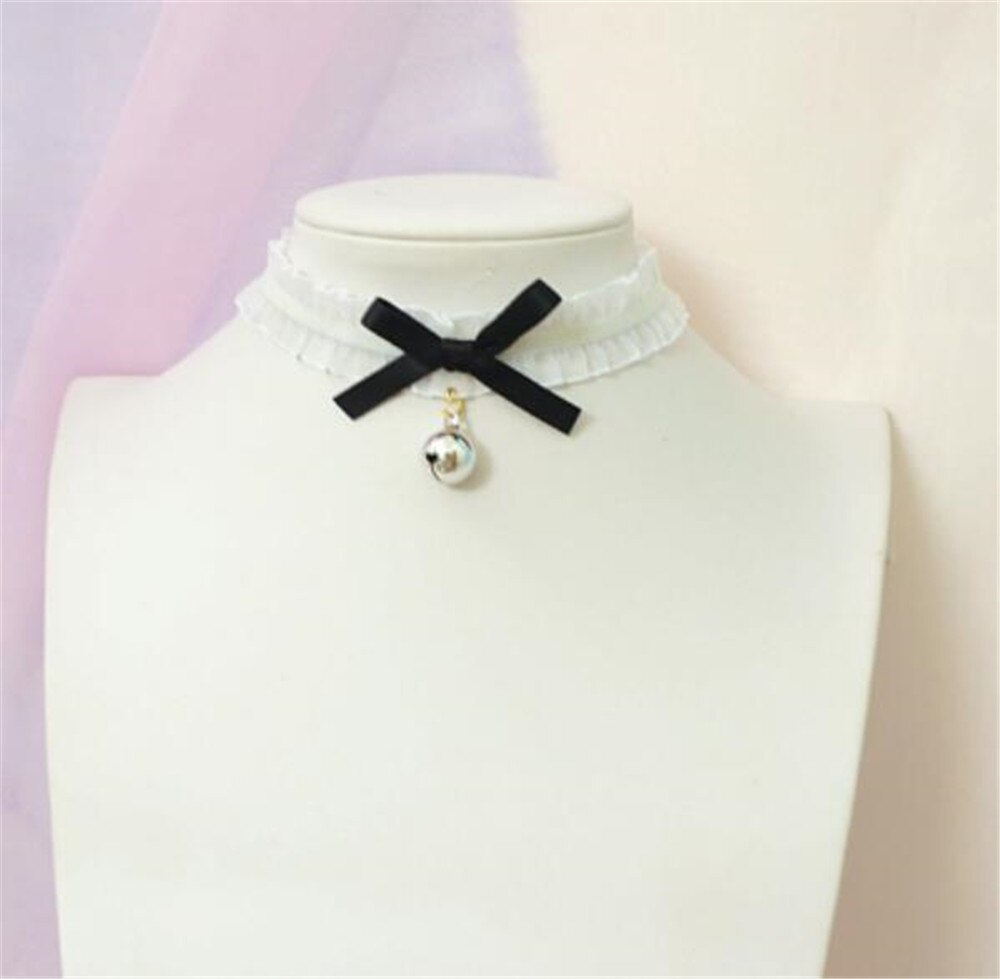 Süße kreuz anhänger bownot Halsband Harajuku Nette Lolita Band Kette Cosplay Frauen Halskette B972: style 3