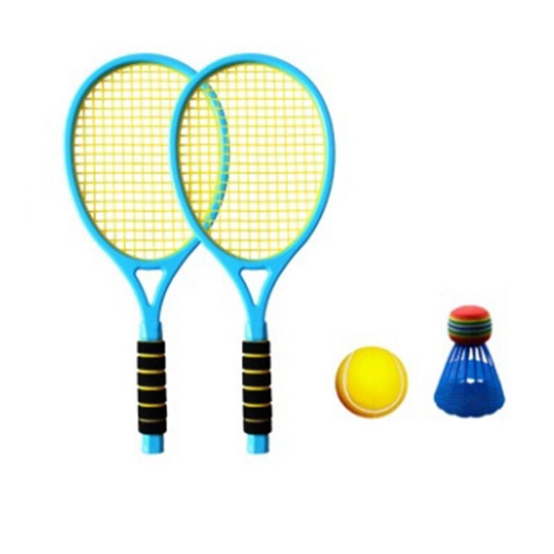 Badmintonsæt til børn med 2x ketsjerbold junior tennisracket legespil legetøj til børn