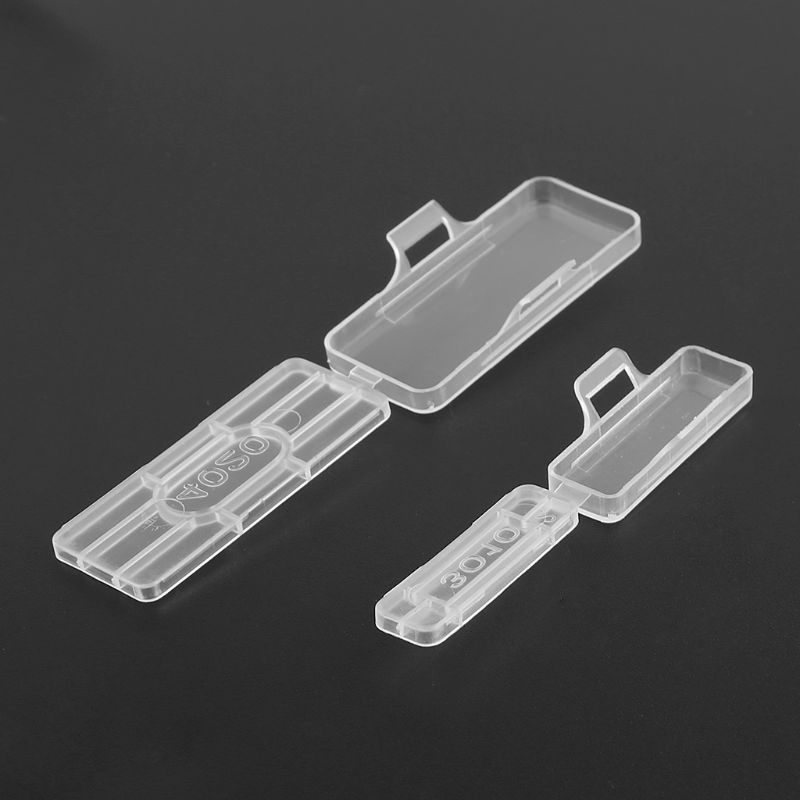 50pcs Waterproof Transparent Cable Sign Cards Label Display Identification Box 425D