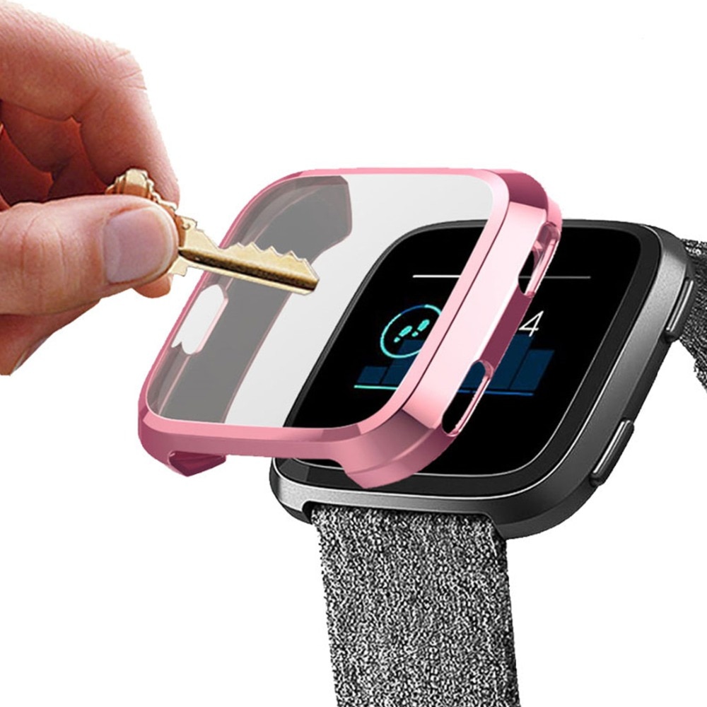 Cover Voor Fitbit Versa/Versa 2/Versa Lite Strap Case Screen Protector Smart Watch Accessoires Ultra-Dunne Beschermende frame Bumper