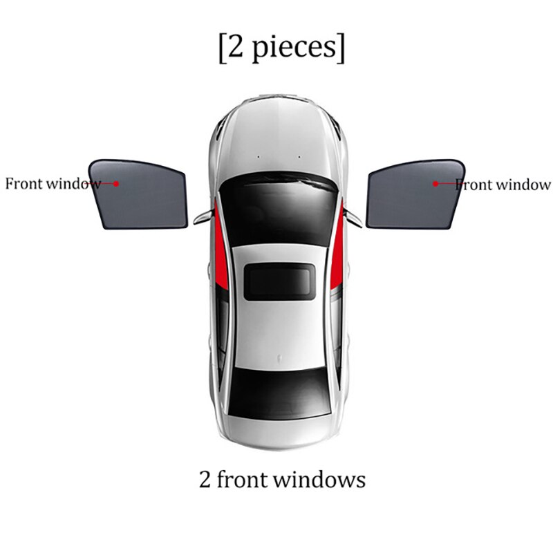 For Mercedes Benz S Class W222 Sun Protector Heat Isolation Window Shades Easy Installment Foldable Cover: Front Side Window