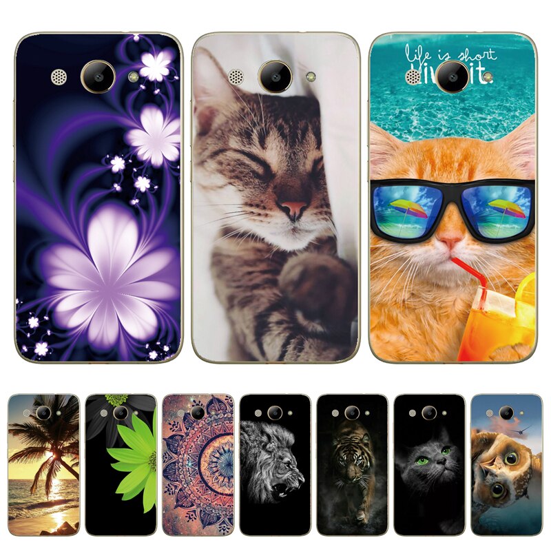 Voor Huawei Y3 Case Zachte Siliconen Huawei Y3 Transparant Back Cover 5.0 ''Tpu Y 3 Telefoon gevallen Protector