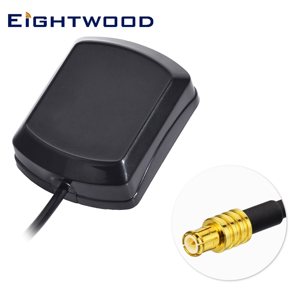 Eightwood-antena GPS externa para coche, antena con enchufe MCX macho de 1575,42 ± 3 MHz, 30cm, aérea activa para Clarion TomTom Garmin Navman
