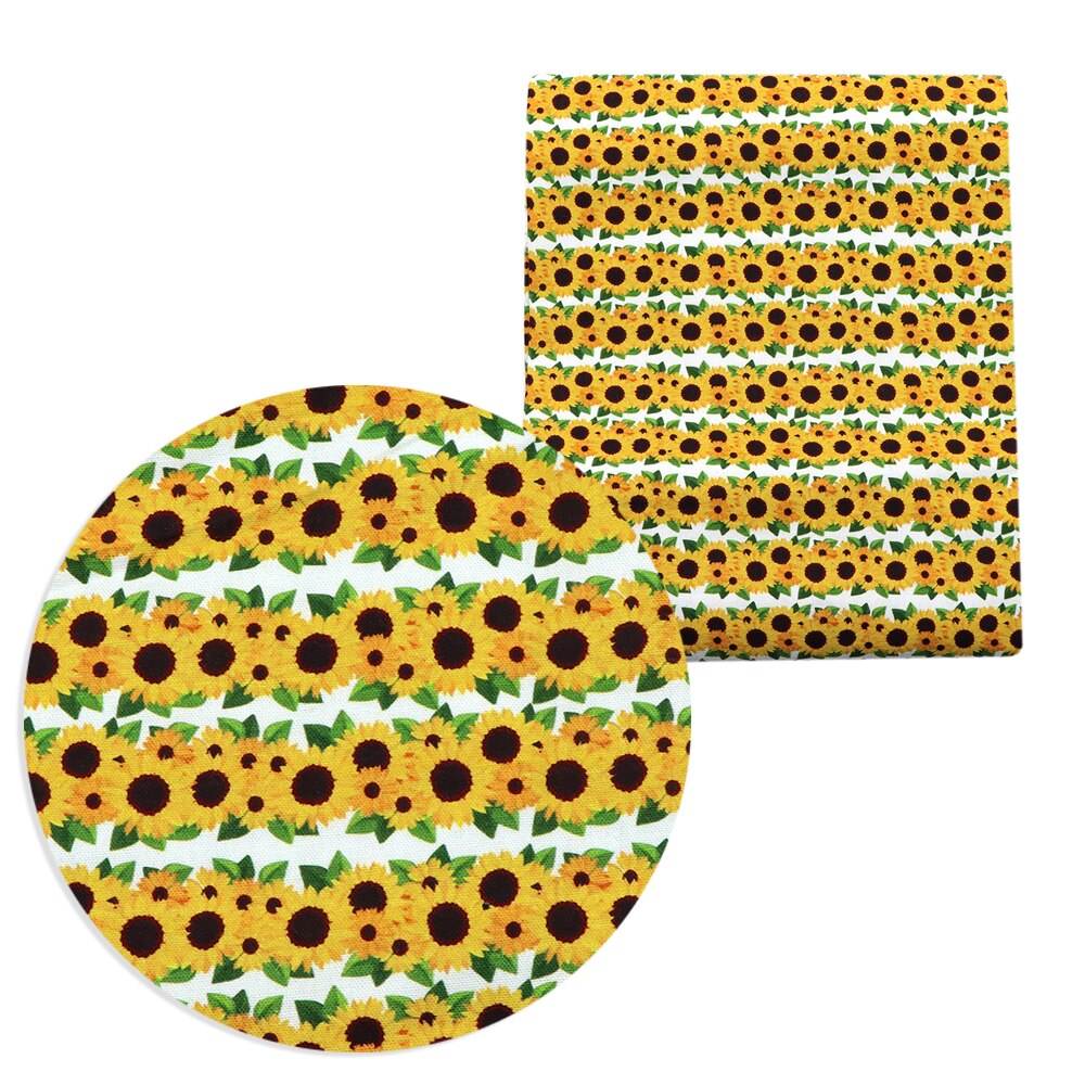 50*145cm Sunflower Summer Polyester Cotton Fabric for Tissue Kids Home Textile Sewing Doll Clothes Wedding Dress,1Yc18475: 1102959