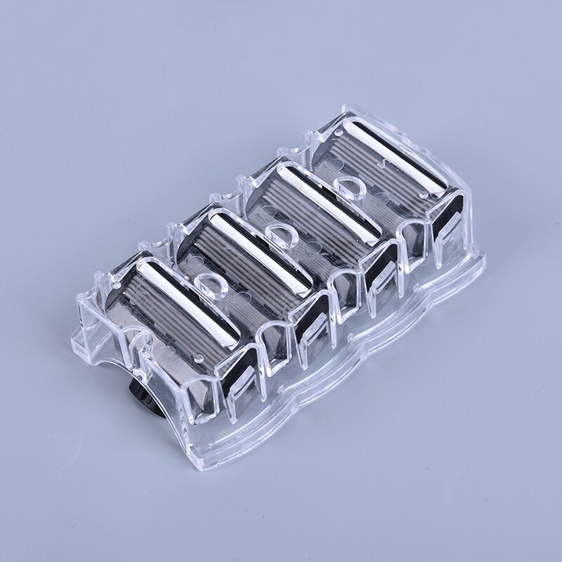 4 stuks zwarte scheermesjes voor gezichtsverzorging voor mannen, 5- laags scheercassette, roestvrijstalen veiligheidsmesjes, geschikt voor mannen: 4 stuks heren 5 lagen