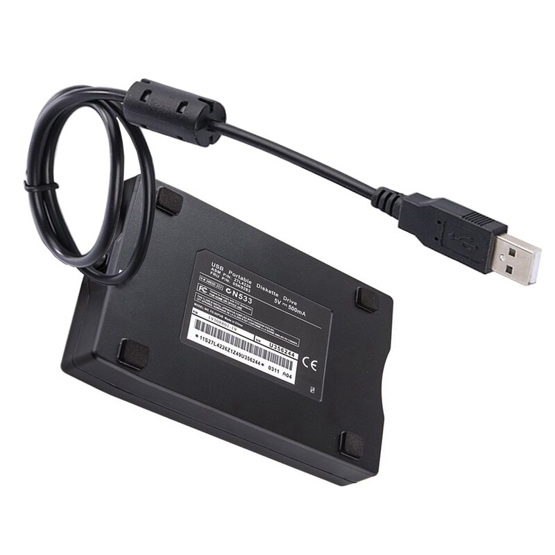 Usb Floppy Drive, 3.5 Inch Usb Externe Diskettestation 1.44 Mb Fdd Draagbare Usb Drive Plug En Play Voor Laptops Desktops