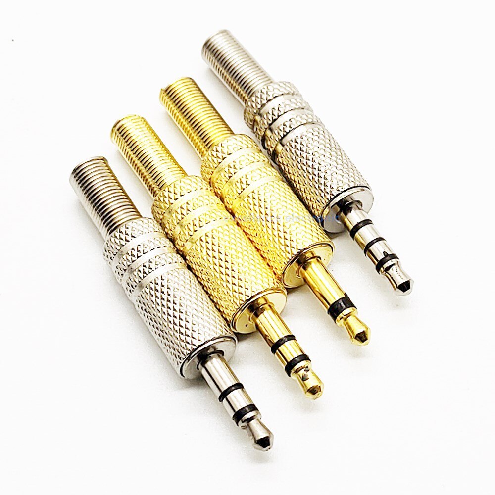 2pcs/lot 3.5mm Replacement 3.5 Male Repair Headphones Audio Jack Plug Connector Soldering for Most Earphone Jac