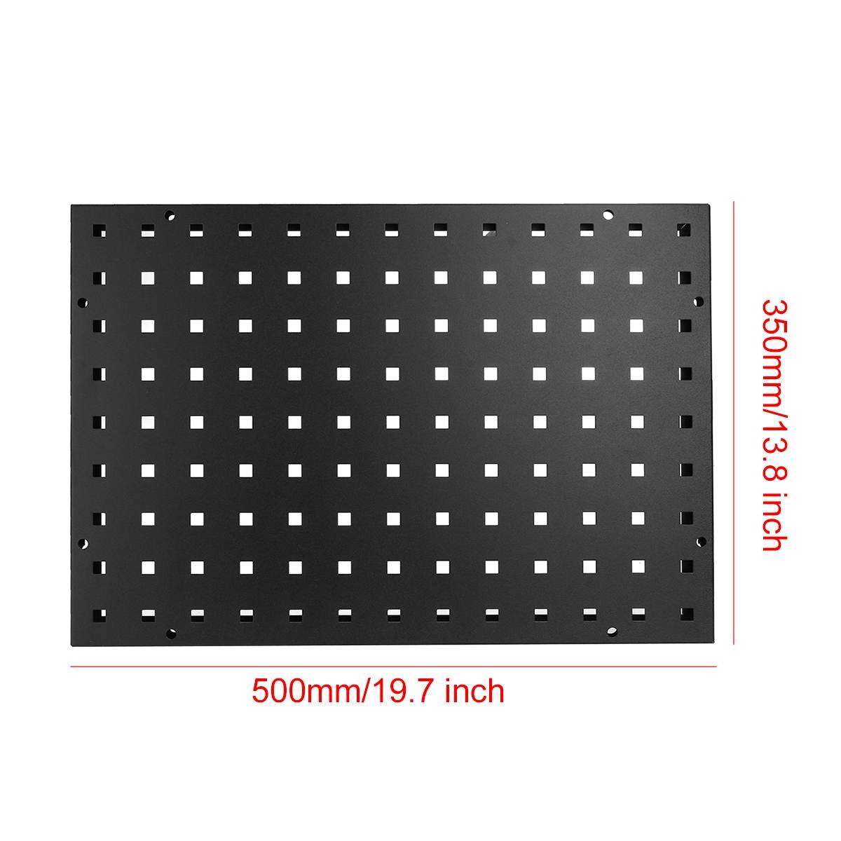 500x350MM Wall-Mounted Hardware Hanging Board Metal Pegboard Panels Tools Hanging Board Storage Organizer Box