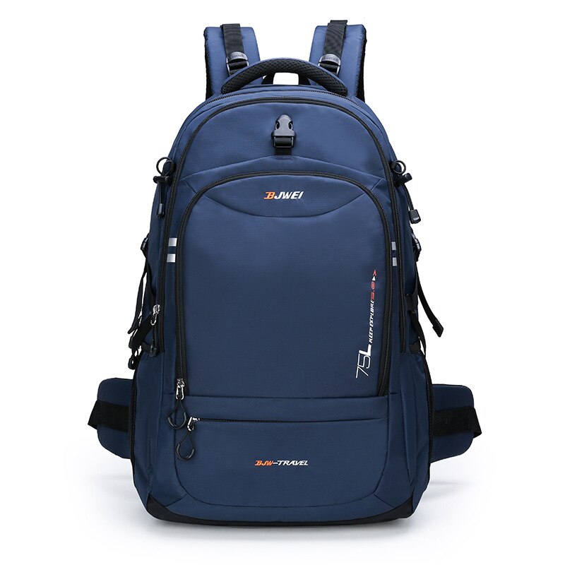 75L Unisex Men's Backpack Travel Back Pack Sports Bag Nylon Outdoor Trekking Rucksack Hiking Climbing Cycling Backpack for Male: deep blue