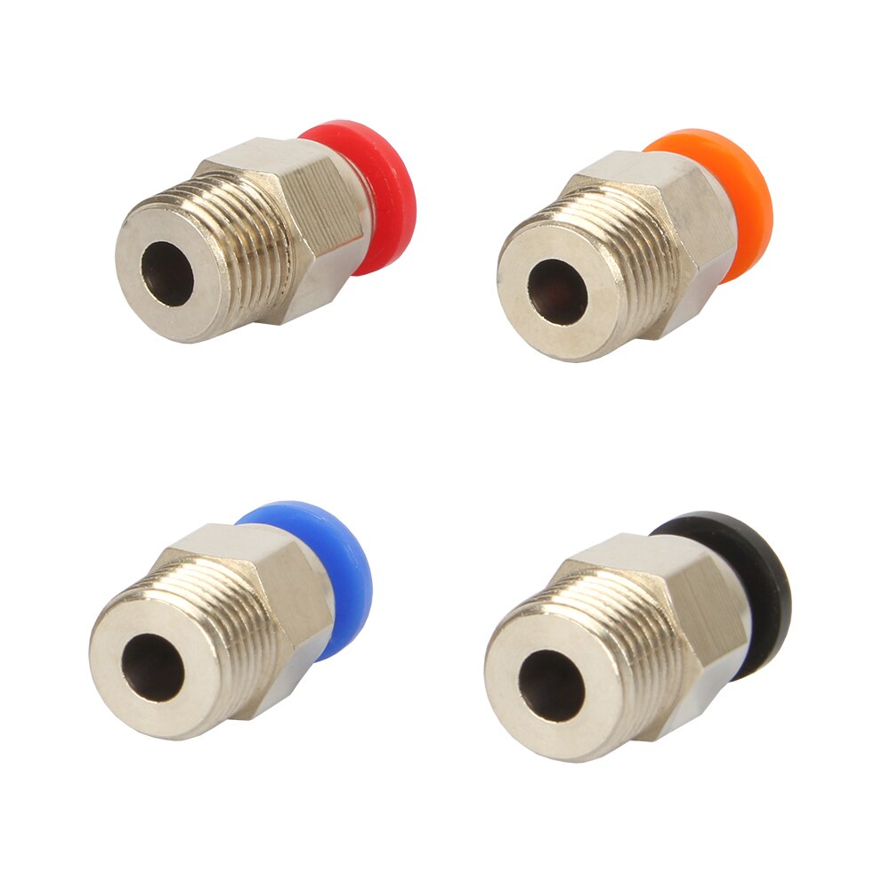 3DSWAY 3D Printer Parts PC4-01 Quick Connector Pneumatic Fittings Connector 4*2 Feeding PTFE for e3dv6 Hotend 1.75mm Filament