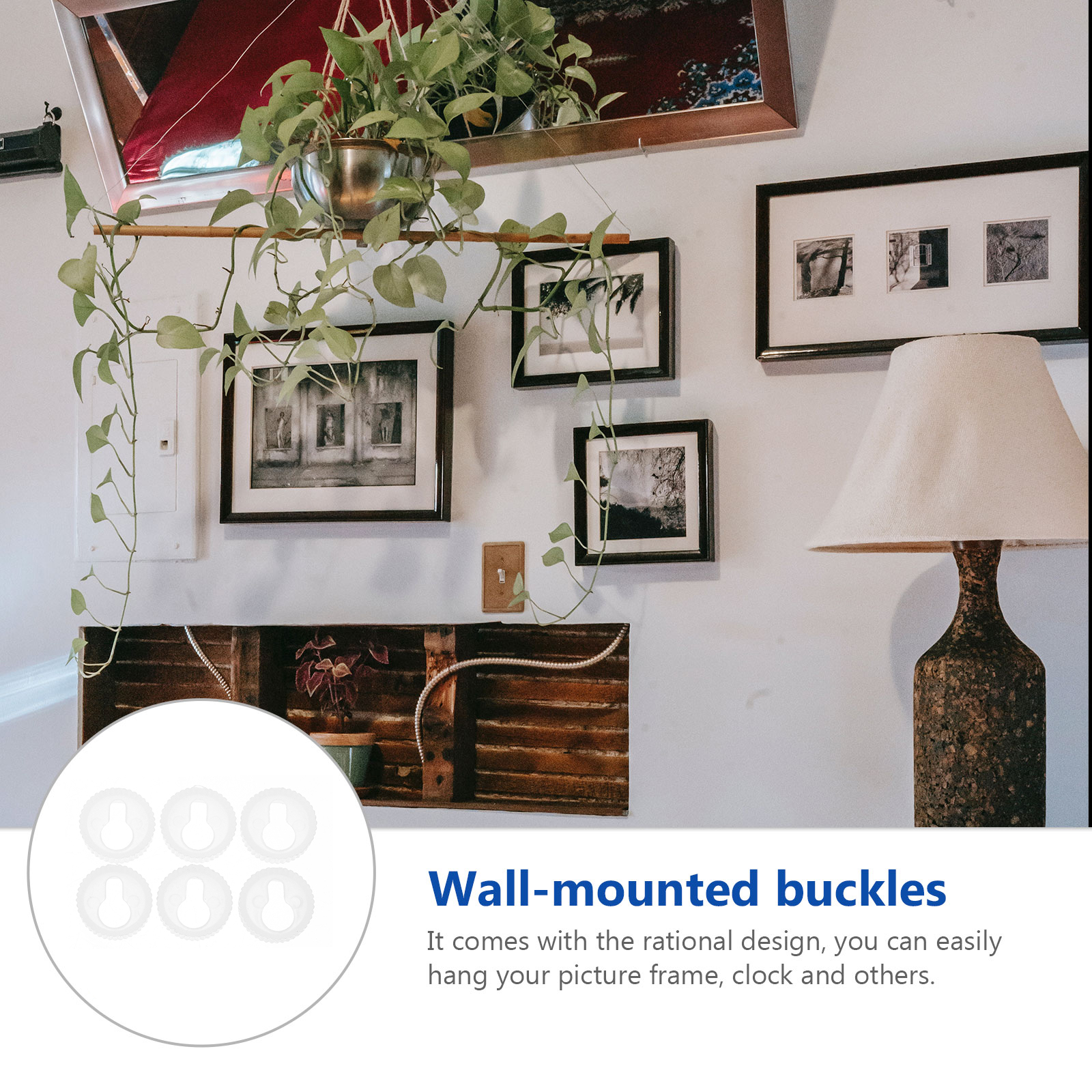 50pcs Photo Frame Keyhole Hangers Frame Keyhole Hangers Round Keyhole Hangers