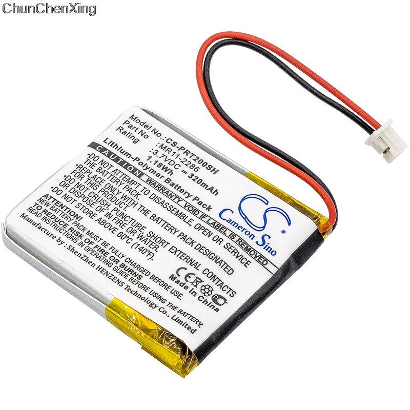 Cameron sino 320 mah batteri  mr11-2286 for casio prt -2gp