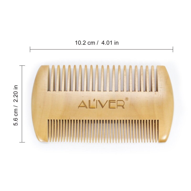 Men Moustache Beard Comb Kit for Men Beard & Mustache Beard Bristles Brush Natural Schima Wood Comb Beard Stylish