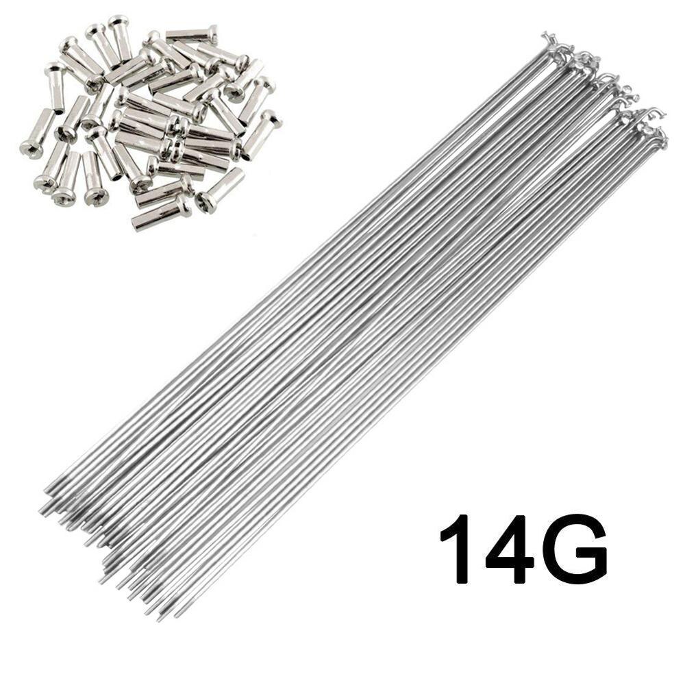 Raggi per biciclette 10x14G con nippli raggi per biciclette ad alta resistenza per Mountain Bike in acciaio inossidabile