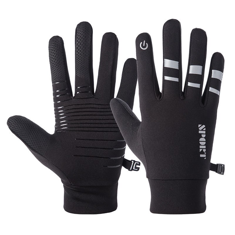 Guantes abrigados de invierno Unisex a prueba de viento con pantalla táctil para correr y senderismo