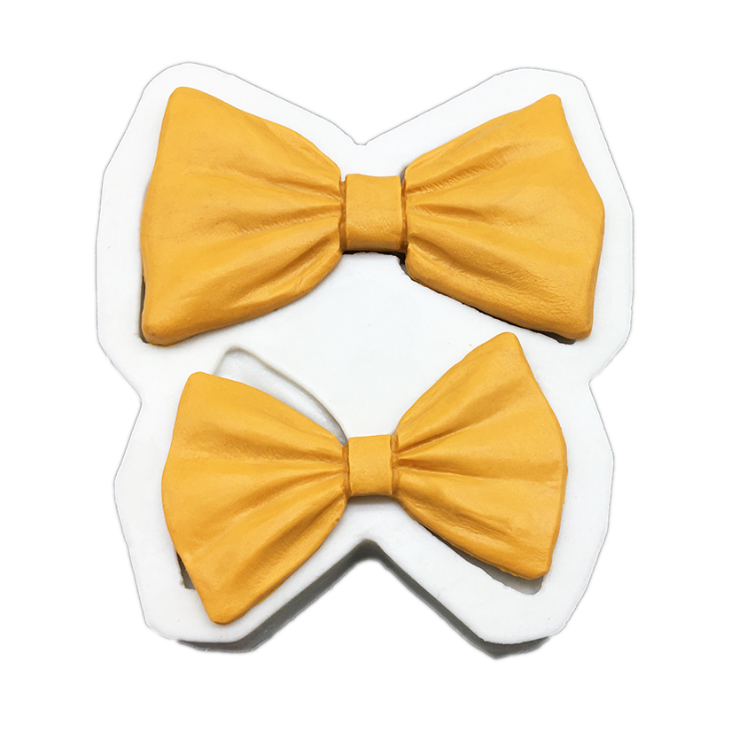 Moule de pâtisserie en Silicone, grand nœud, cravate, Cupcake, chocolat, Fondant, outils de décoration de gâteaux