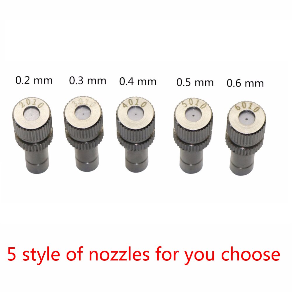 DIY Garden Drip Irrigation System Low Pressure Misting Nozzles Kits 5m PU Tube Micro-filter With Slip Lock Tees