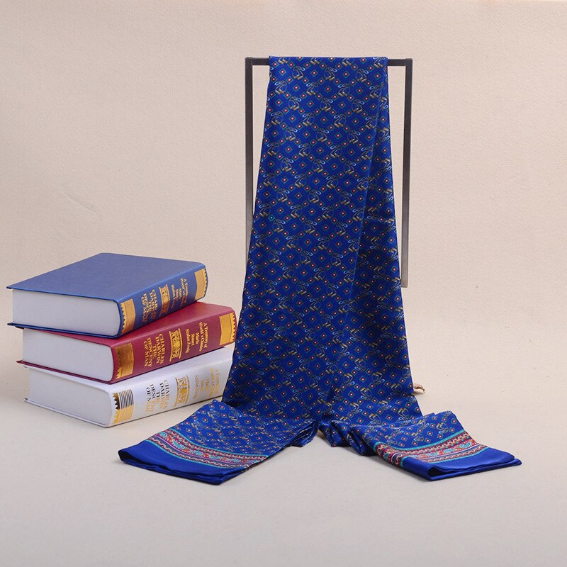 Mannen Gedrukt Zijde Dubbelzijdig Sjaals Mannen Business Lange Sjaals Warme Veelzijdige High-End sjaals Sjaals: Style No.16