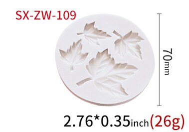 Diy 3d blad blommor silikonform fondant tårta dekorera choklad sugarcraft form: Sx-zw -109