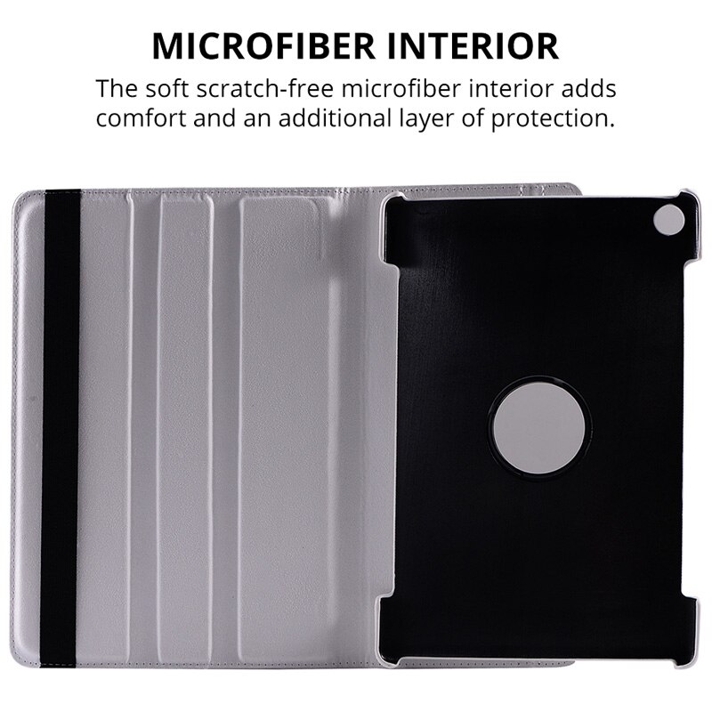360 roterende etui til huawei mediapad  m5 10.8 foldbart stativ pu læder etui flip cover til huawei  m5 pro 10.8 tommer tablet fundas
