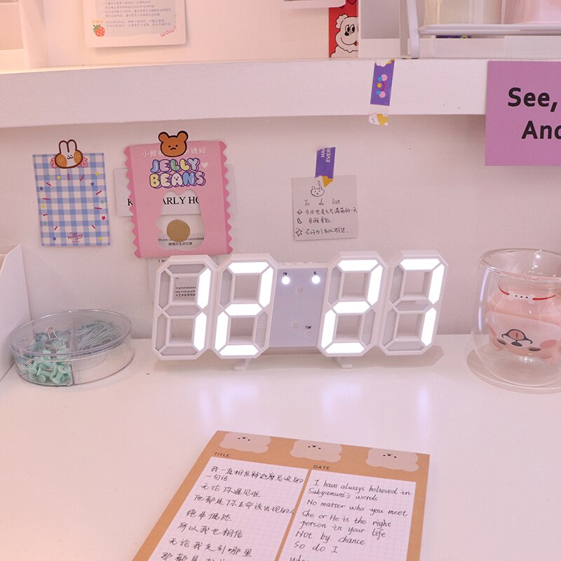 Led Digital Clock Table Alarm Bedroom Electronic Glow Tube Lights Lighting Digital Clock Zegar Home Decor Clock DB60SZ