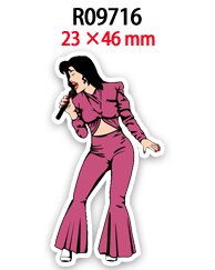 Abalorios acrílicos de Selena Singer para niña, accesorios de decoración para la fabricación de pendiente DIY, 30 Uds.: R09716