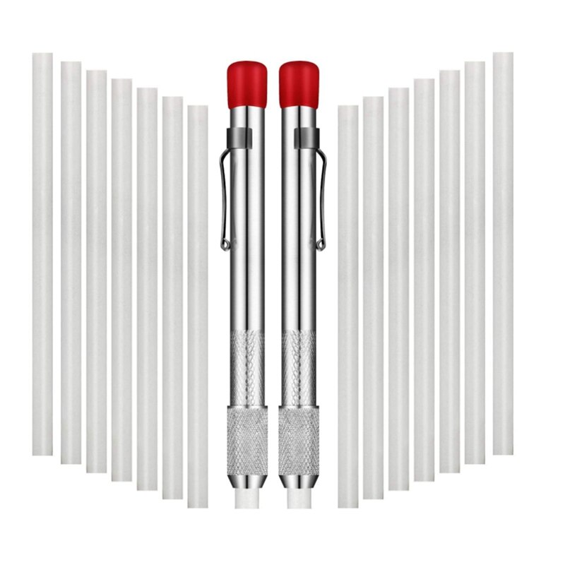 2 Pieces Soapstone Holders Round Soapstone Marker Soapstone Pen With 14 Pieces Refills For Welding Tools And Markers: Default Title