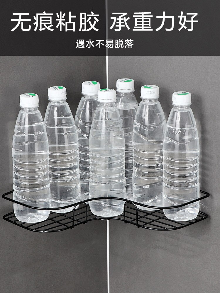 Hole Free Corner Shelf Toilet Rack Dormitory Storage Artifact Toilet Supplies Large Bathroom Tripod