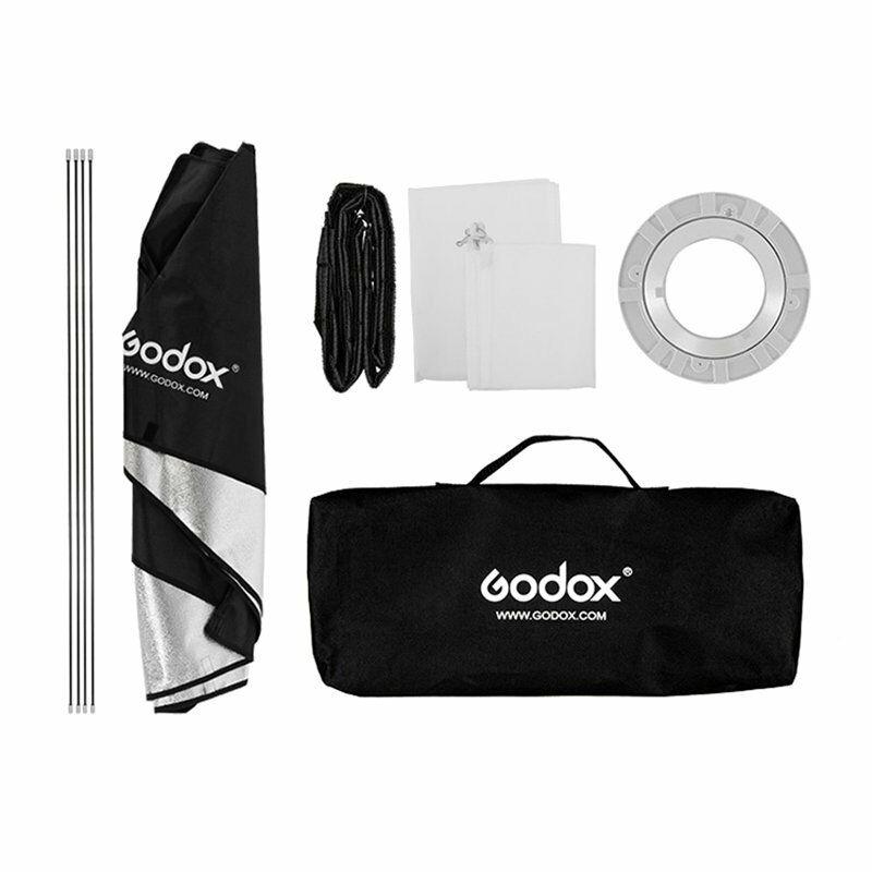 BEESCLOVER Godox 22x90cm Rectangle Bowens Mount Strip Softbox + Grid for Studio Strobe Flash Softbox Grid Ring adaptor r60