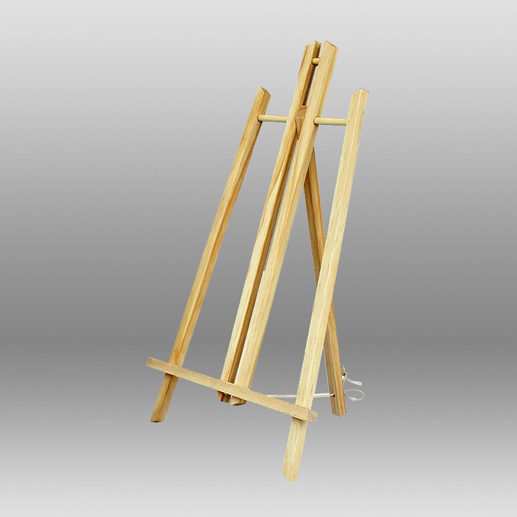 Wooden Mini Artist Easel Natural Wood Display Easel Oil Painting Frame Shelf Artist Tripod Tabletop Holder Stand S M L